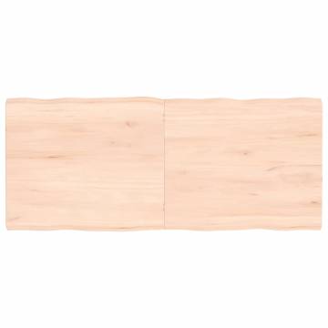 Table Top 140x60x(2-4) cm Untreated Solid Wood Live Edge