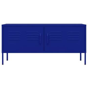 TV Cabinet Navy Blue 105x35x50 cm Steel