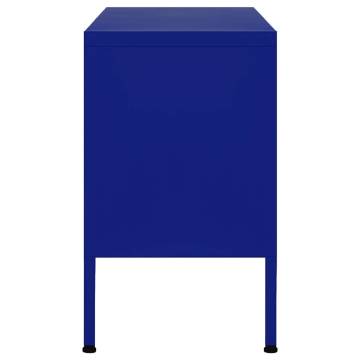 TV Cabinet Navy Blue 105x35x50 cm Steel