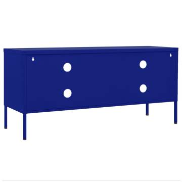 TV Cabinet Navy Blue 105x35x50 cm Steel