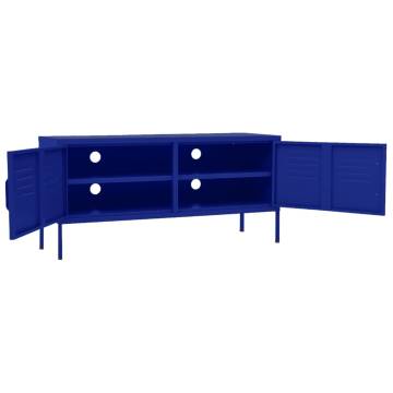 TV Cabinet Navy Blue 105x35x50 cm Steel