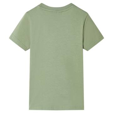 Kids' T-shirt with Short Sleeves Light Khaki 128