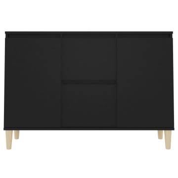 Sideboard Black 103.5x35x70 cm Engineered Wood