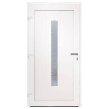 Front Door White 108x208 cm PVC