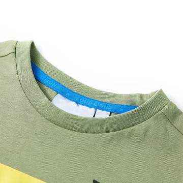 Kids' T-shirt with Short Sleeves Light Khaki 104