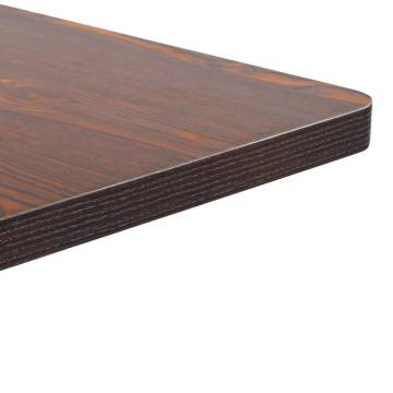 Bistro Table Dark Brown 60X60 cm MDF