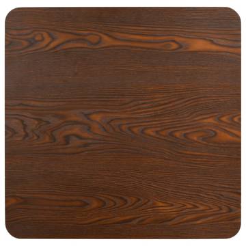 Bistro Table Dark Brown 60X60 cm MDF