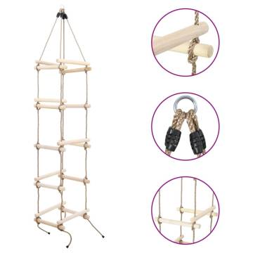 Kids Rope Ladder 200 cm Wood