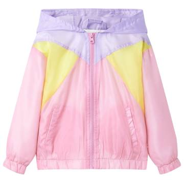 Kids' Hooded Jacket with Zip Multicolour 140