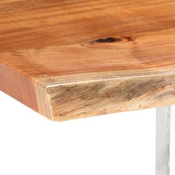 Dining Table with Live Edges Solid Acacia Wood 200 cm 3.8 cm