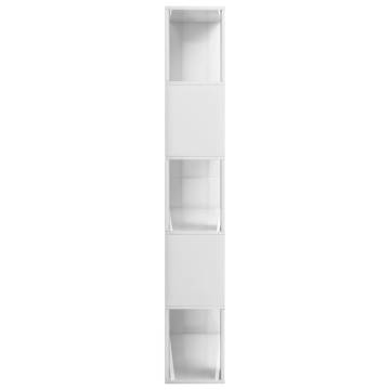 Book Cabinet/Room Divider High Gloss White 80x24x159 cm Engineered Wood