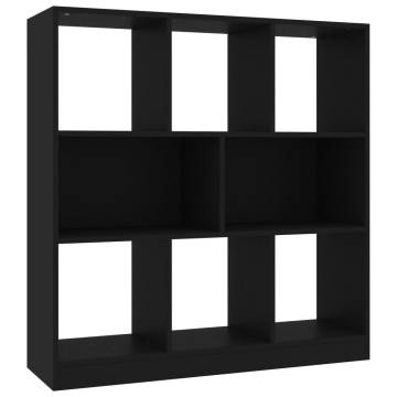 Book Cabinet Black 97.5x29.5x100 cm Engineered Wood