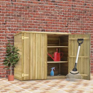 Garden Tool Shed 135x60x123 cm Impregnated Pinewood