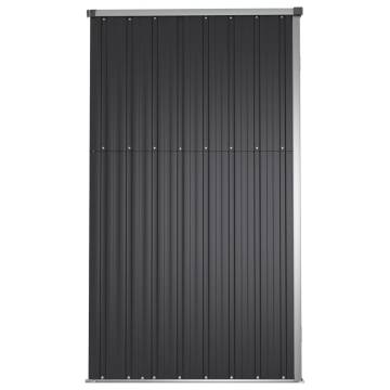 Garden Tool Shed Anthracite 161x89x161 cm Galvanised Steel