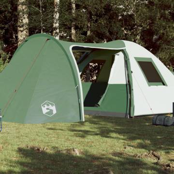 Camping Tent 6-Person Green Waterproof