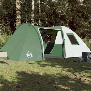 Camping Tent 6-Person Green Waterproof