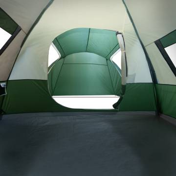 Camping Tent 6-Person Green Waterproof