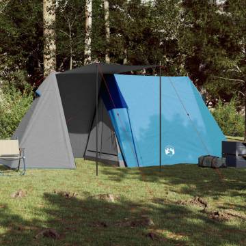 Camping Tent 3-Person Blue Waterproof