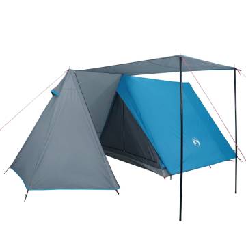 Camping Tent 3-Person Blue Waterproof