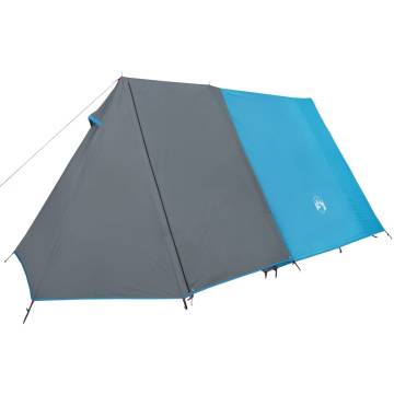 Camping Tent 3-Person Blue Waterproof