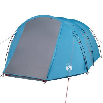 Camping Tent 4-Person Blue Waterproof