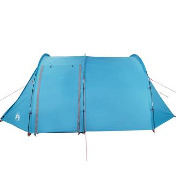 Camping Tent 4-Person Blue Waterproof