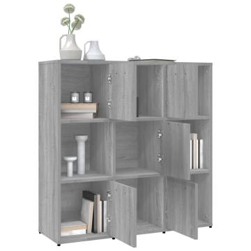 Book Cabinet Grey Sonoma 90x30x90 cm Engineered Wood