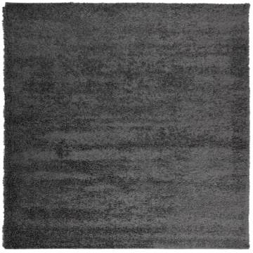 Shaggy Rug High Pile Modern Anthracite 120x120 cm