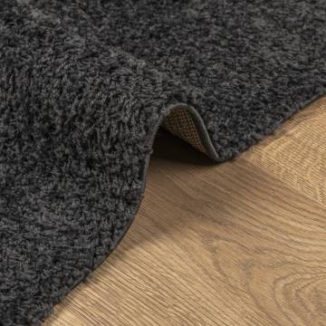 Shaggy Rug High Pile Modern Anthracite 120x120 cm