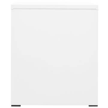 Filing Cabinet White 46x62x72.5 cm Steel