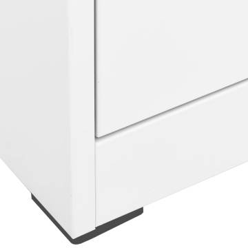 Filing Cabinet White 46x62x72.5 cm Steel