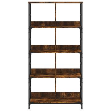 Bookshelf Smoked Oak 78.5x33x153 cm Engineered Wood