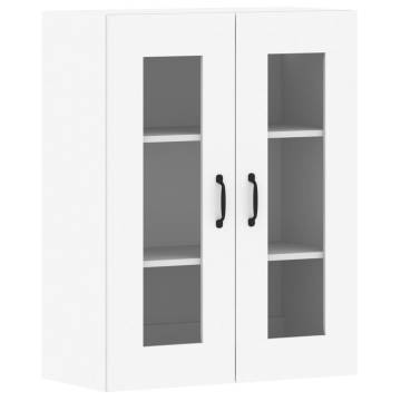 Wall Mounted Cabinets 2 pcs White Engineered Wood