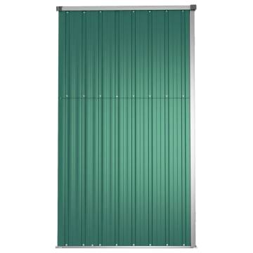 Garden Tool Shed Green 225x89x161 cm Galvanised Steel