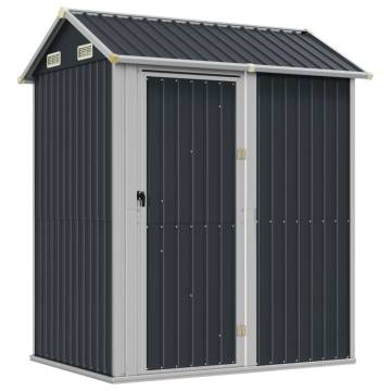 Garden Shed Anthracite 192x152.5x237 cm Galvanised Steel