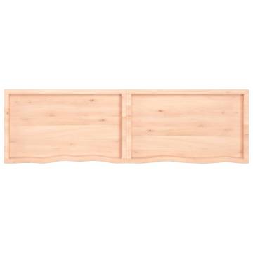 Bathroom Countertop 200x60x(2-6) cm Untreated Solid Wood