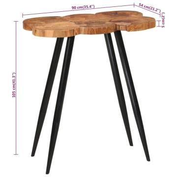 Log Bar Table 90x54x105 cm Solid Wood Acacia