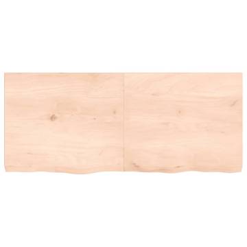 Bathroom Countertop 140x60x(2-6) cm Untreated Solid Wood