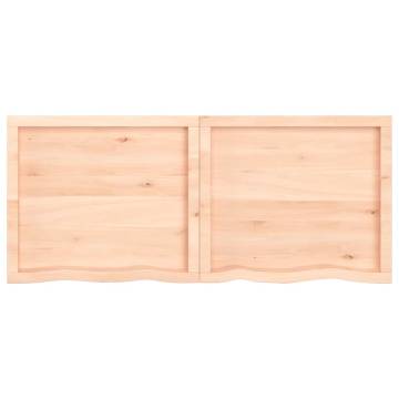 Bathroom Countertop 140x60x(2-6) cm Untreated Solid Wood