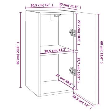 TV Cabinets 4 pcs Grey Sonoma 30.5x30x60 cm Engineered Wood