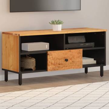 TV Cabinet 100x33x46 cm Solid Wood Acacia