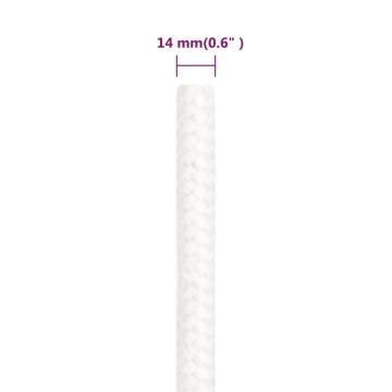 Boat Rope Full White 14 mm 25 m Polypropylene