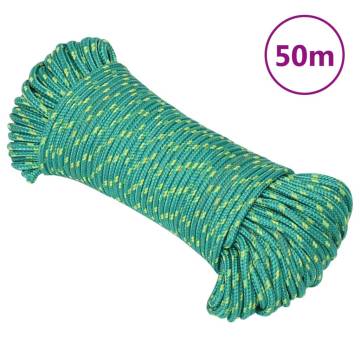 Boat Rope Green 4 mm 50 m Polypropylene