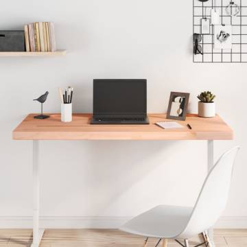 Desk Top 110x55x4 cm Solid Wood Beech