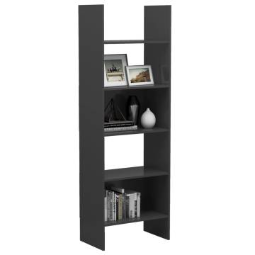 Book Cabinet Grey 60x35x180 cm Engineered Wood