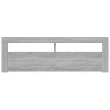 TV Cabinet with LED Lights Grey Sonoma 120x35x40 cm