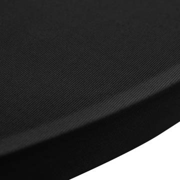 Standing Table Cover Ø80cm Black Stretch 2 pcs