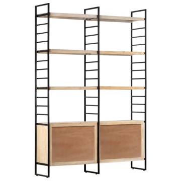 4-Tier Bookcase 124x30x180 cm Solid Mango Wood