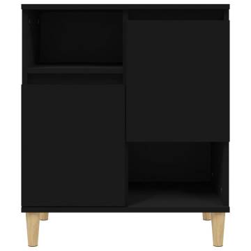 Sideboards 3 pcs Black 60x35x70 cm Engineered Wood