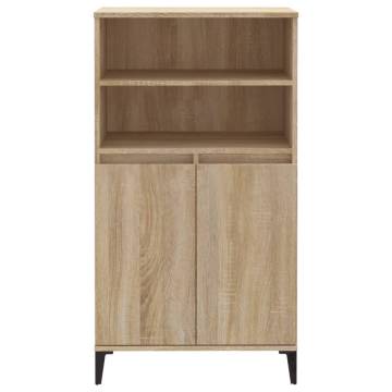 Highboard Sonoma Oak 60x36x110 cm Engineered Wood